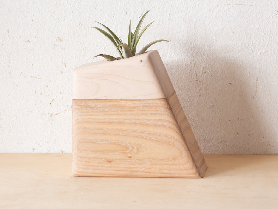 Medium Planturn™ Cremation Urn in Ash & Maple - Boyce Studio | Cremation Urn for ashes | Cremation Urns | Cremation Urn for Adult