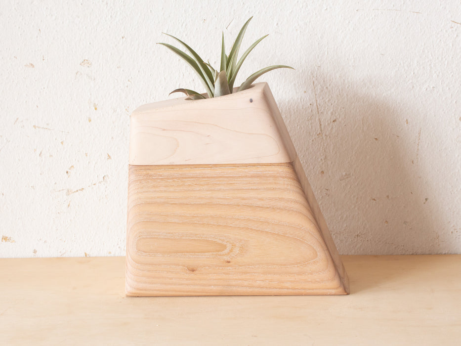 Medium Planturn™ Cremation Urn in Ash & Maple - Boyce Studio | Cremation Urn for ashes | Cremation Urns | Cremation Urn for Adult