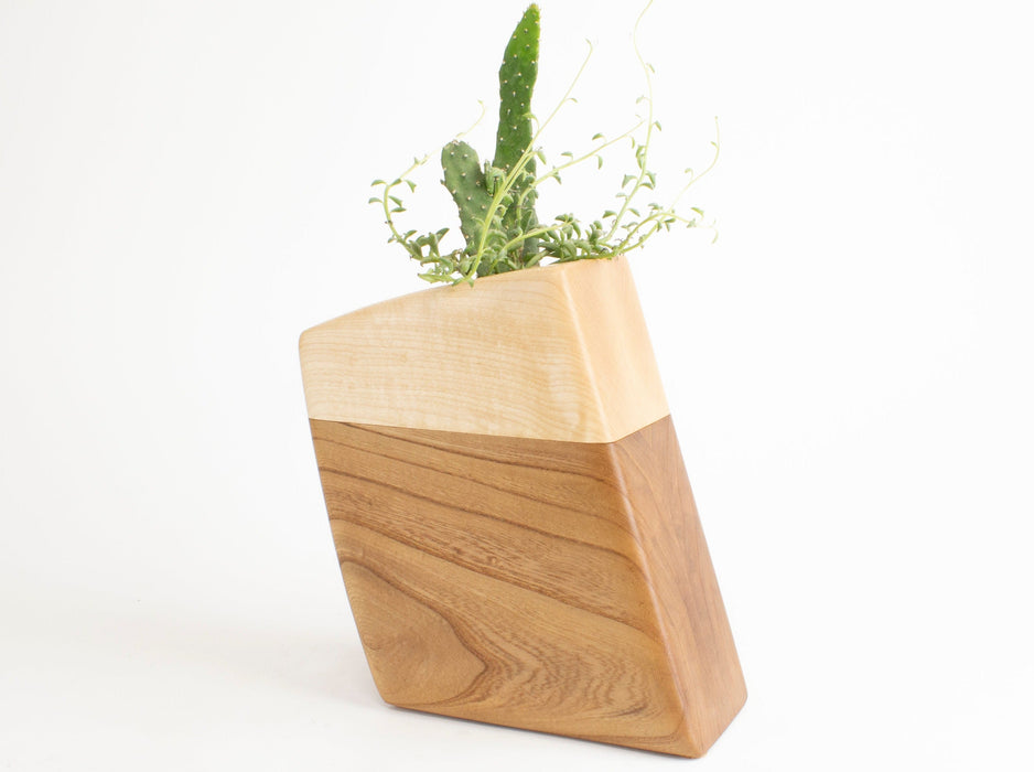 Small Planturn™ in Elm & Maple - Boyce Studio | Cremation Urn for ashes | Cremation Urns | Cremation Urn for Adult