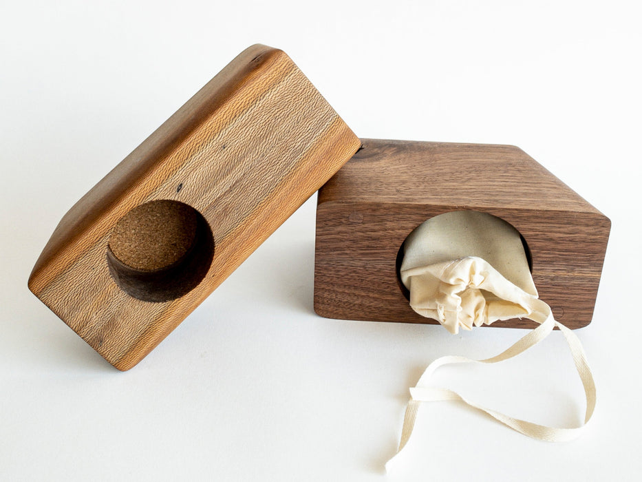 Small Planturn™ in Walnut & Sycamore - Boyce Studio | Cremation Urn for ashes | Cremation Urns | Cremation Urn for Adult