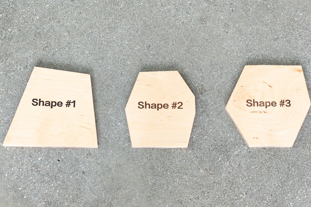 detail pf 3 shapes available for sympathy gift